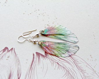 Sterling Silver Fairy Wing Earrings Fairy Gifts for Her