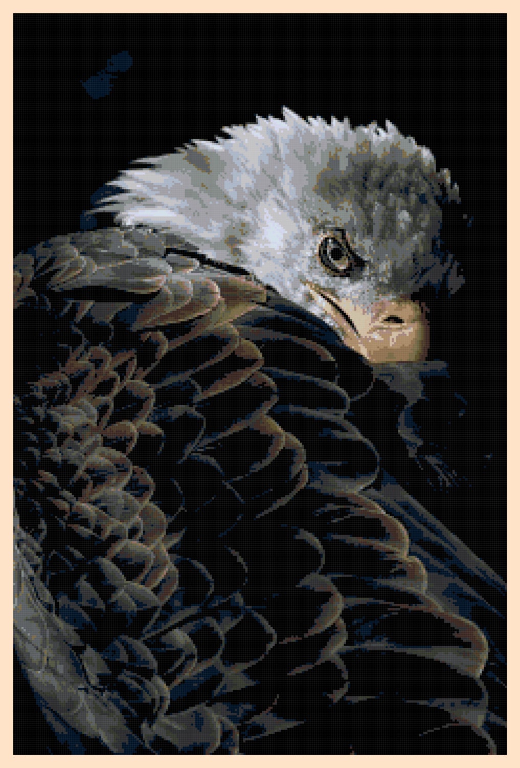 Eagle Cross Stitch Printable Needlework Pattern DIY