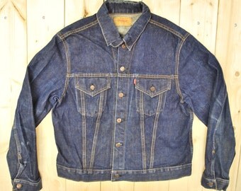 Vintage 1960's LEVIS "BIG E" Denim Jean Jacket / Retro Collectable Rare