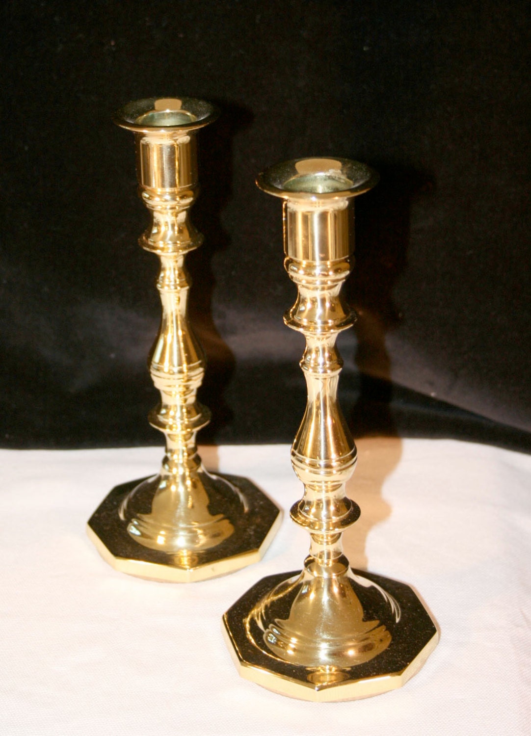Brass 7 Inch Candlesticks//Baldwin Candlesticks//Baldwin Brass