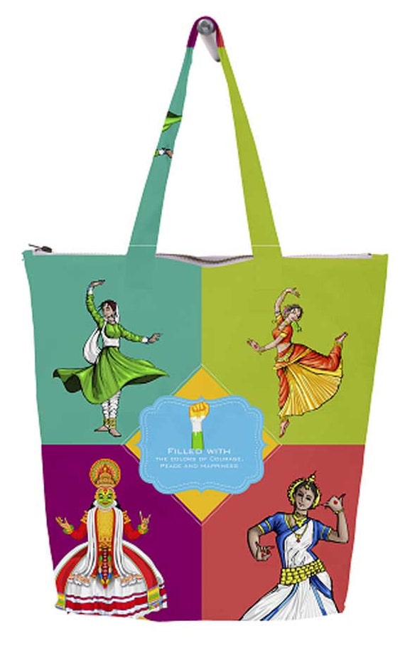 Canvas Tote Bags Indian Culture & Art Print by FUNBOYSANDGIRLS