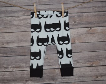 Baby Leggings, Toddler Leggings - Bat Mask