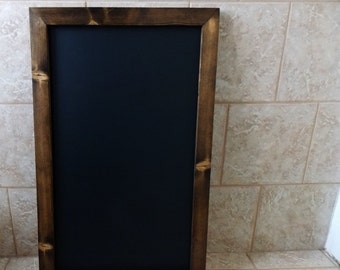 Large Chalkboard - Wood Framed Chalkboard - Rustic Chalkboard - Wooden Chalkboard - Kitchen Chalkboard - Tall Chalkboard With Ledge 24 x 36