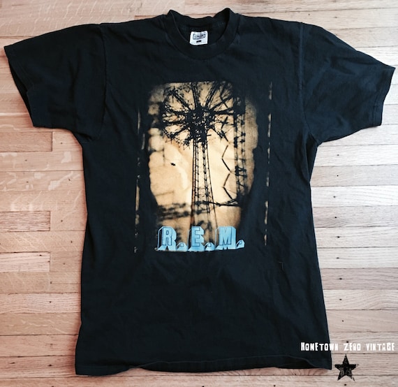 R.E.M. REM 1995 Tour Vintage Band Shirt by HometownZeroVintage