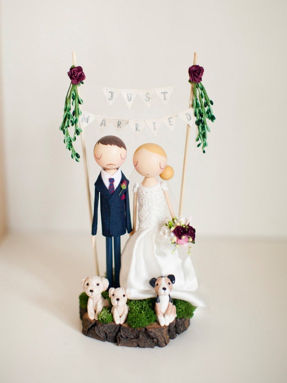 Rustic Wedding Cake Topper Boho Cake Topper Boho Wedding