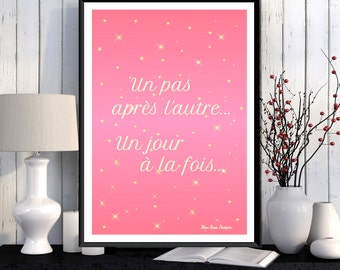 Illustration motivational, Quote poster, Inspirational poster, Wall art decor, Positive art quote print, Typography quote, Poster printable