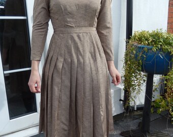 Gold 1950s party dress