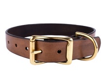 Popular items for leather dog collars on Etsy