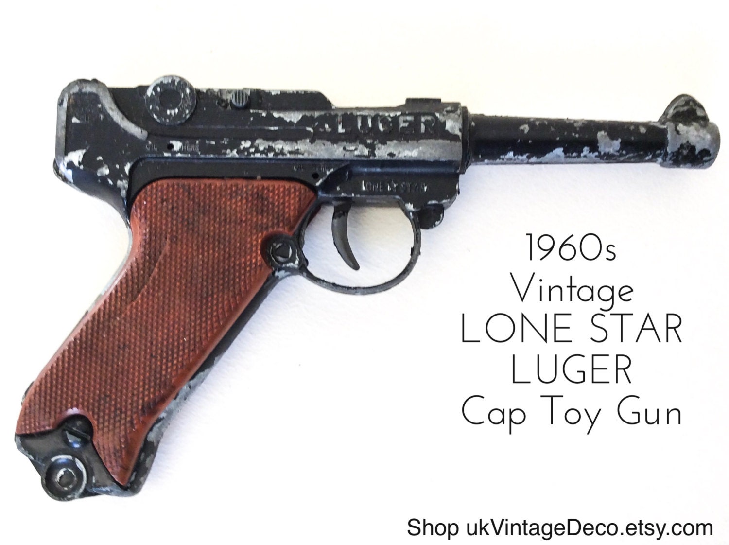 LONE STAR LUGER Vintage 1960s German Toy Gun by ukVintageDeco