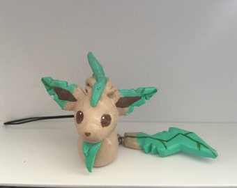 Leafeon Dangle Tail Keychain