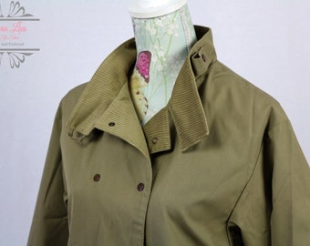 Vintage Khaki Double breasted Jacket Size M/L