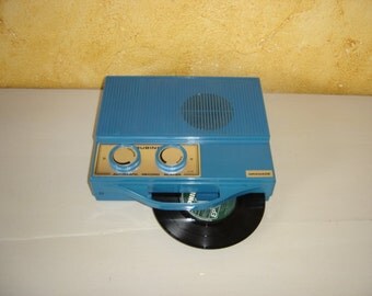 Mange disque. Rubino Granade. Automatic record player Vintage. France