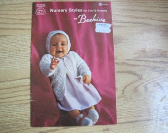 Beehive Nursery Styles for 3 to 12 Months / Patons Book No. 111