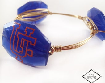 UF Bangle - University of Florida Bangle - Gators Bangle - Orange & Blue