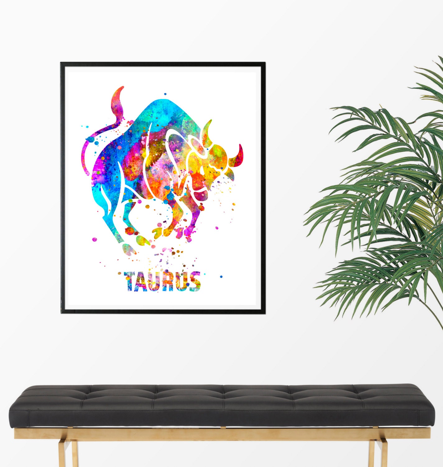 Taurus 3 Watercolor Astrology Art Taurus Print Taurus Sign