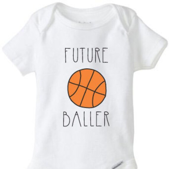 Basketball Baby Onesie Future Baller Baby by LiveAWildLife