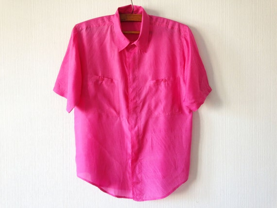 fuschia shirt