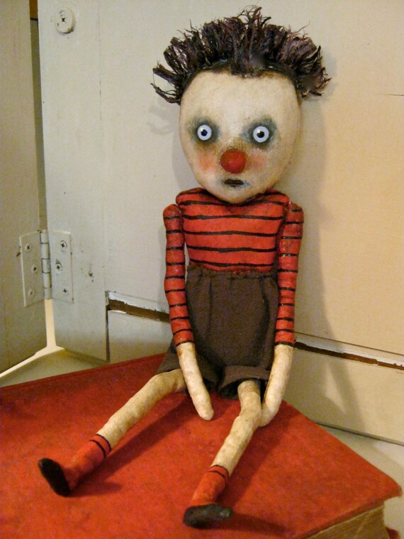 weird art doll in shorts odd boy doll weird dollbizarre
