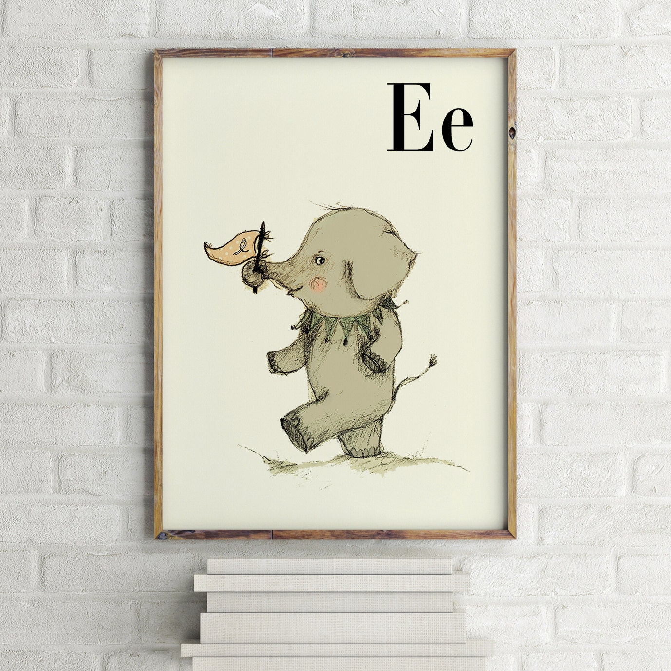 Elephant print nursery animal print safari nursery alphabet