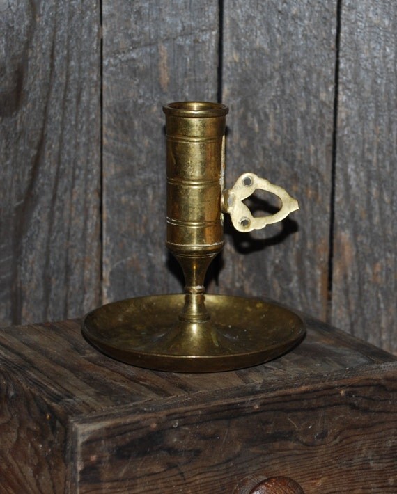 Vintage Brass Courting Candle Stick