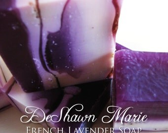 SALE SOAP- French Lavender Soap - Vegan Soap - Handmade Soap - Real Lavender Soap- Soap Gift