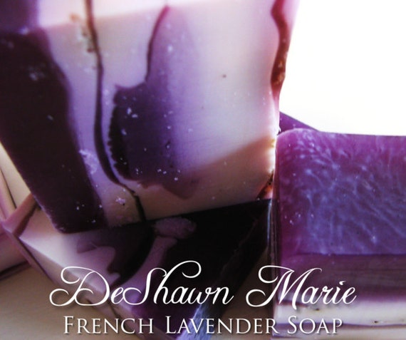SALE SOAP- French Lavender Soap - Vegan Soap - Handmade Soap - Real Lavender Soap- Soap Gift