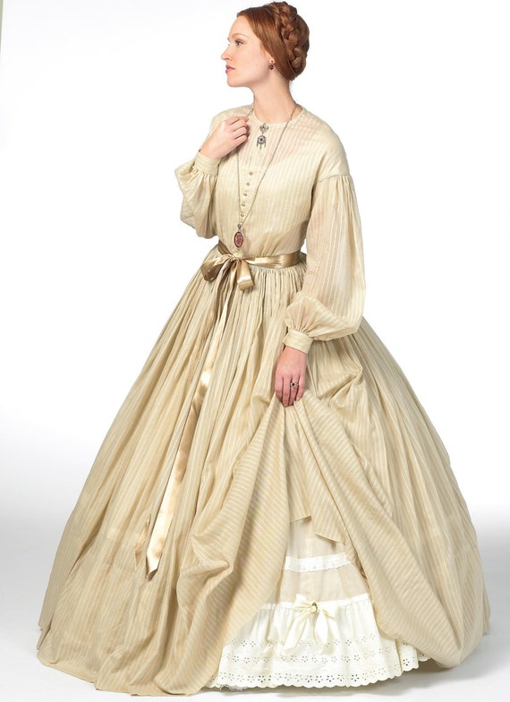 Civil War Dress 1860 Pattern Butterick B5831 Historical