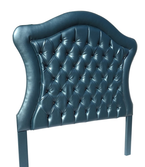 Teal Queen Size Tufted Upholstered Headboard Extra Tall Queen