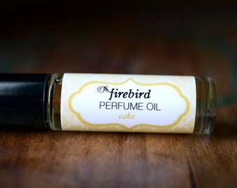 Cake Perfume Oil - Sugared Vanilla, Lemon Zest, Almond Extract - Vanilla Perfume, Bakery Perfume, Sweet Perfume
