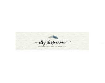 30% OFF SALE Shop Banner - Etsy Cover Photo - Etsy Shop Covers - Shop Logo - Feather Etsy Shop Cover - Etsy Covers - 7-16