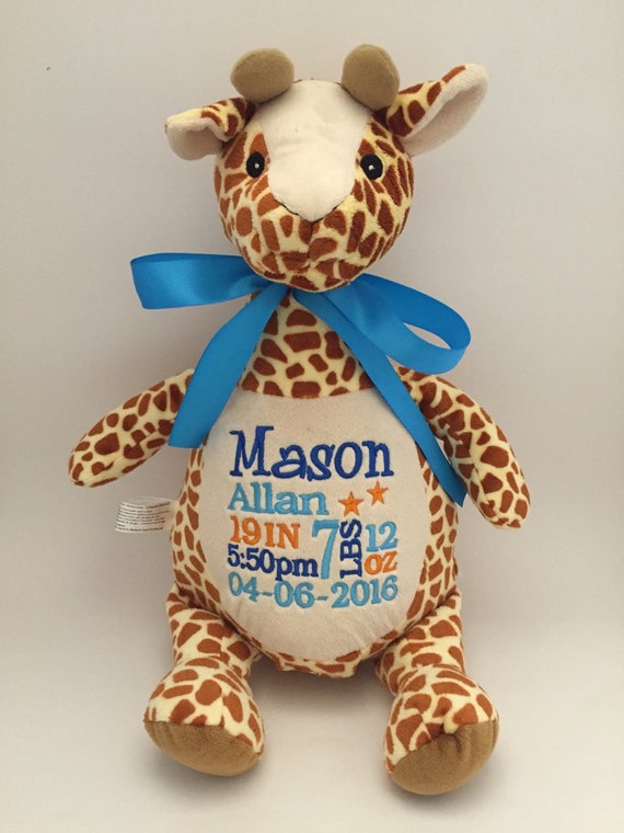 personalized giraffe stuffed animal