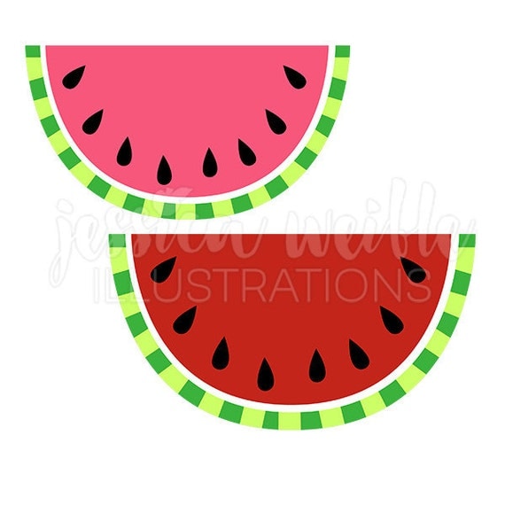 Watermelon Cute Digital Clipart, Cute Watermelon Clip art, Watermelon ...