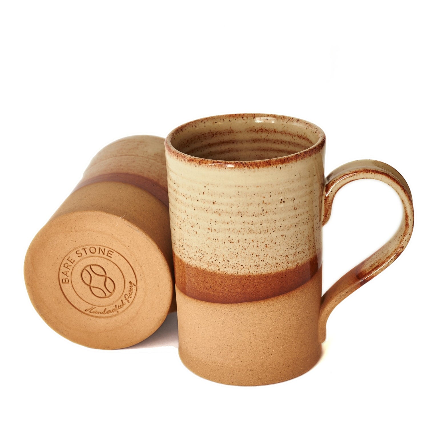 Handmade Ceramic Mug// Pottery Mug // Stone Roots Mug // Gift