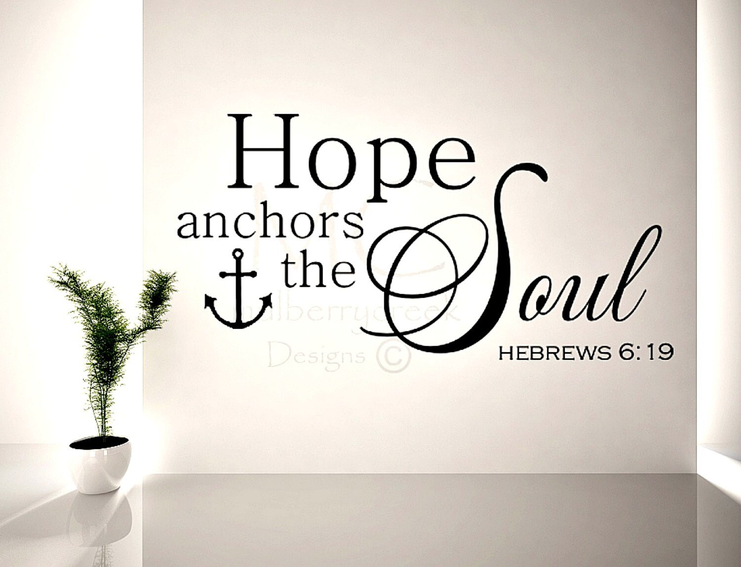 Download Bible Verses Hope Wall Decal Hope Anchors the Soul Verse Wall