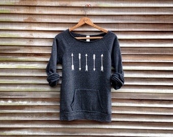 one way or another Arrows Sweater, Boho Top, Tribal Sweatshirt, S,M,L,XL,2XL