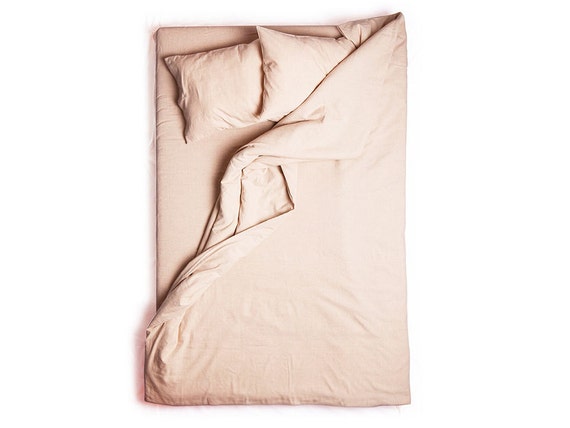 Dusty rose duvet cover Queen linen duvet King by ...