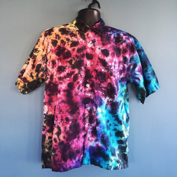 tie dye button up