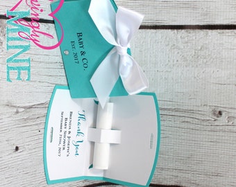 Lip Balm Holder Favor Bags in Light Teal, Aqua, Robin Egg Blue, White - Set of 10 - Designer Inspired - Baby & Co - Baby Shower Chapstick