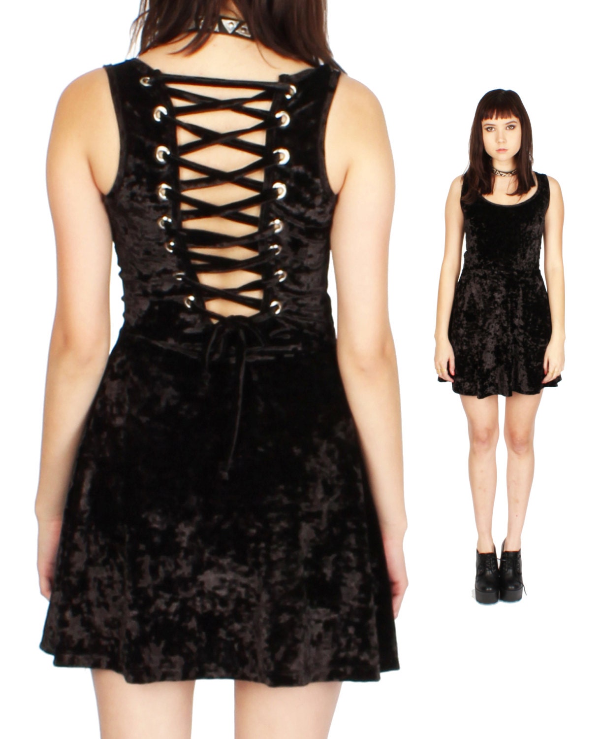 crushed velvet corset