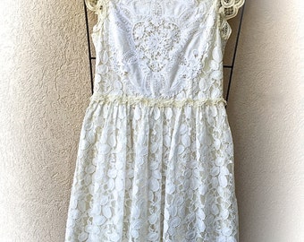 Silk Vintage Style Dress Rustic Shabby Chic Sweet French
