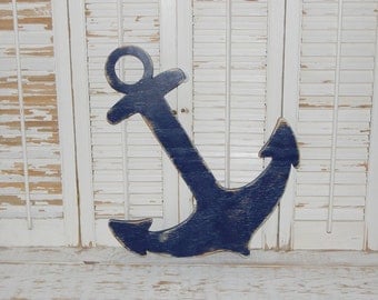 Wooden Anchor Wall Decor distressed anchor | etsy Wooden Anchor Wall Decor distressed anchor | etsy