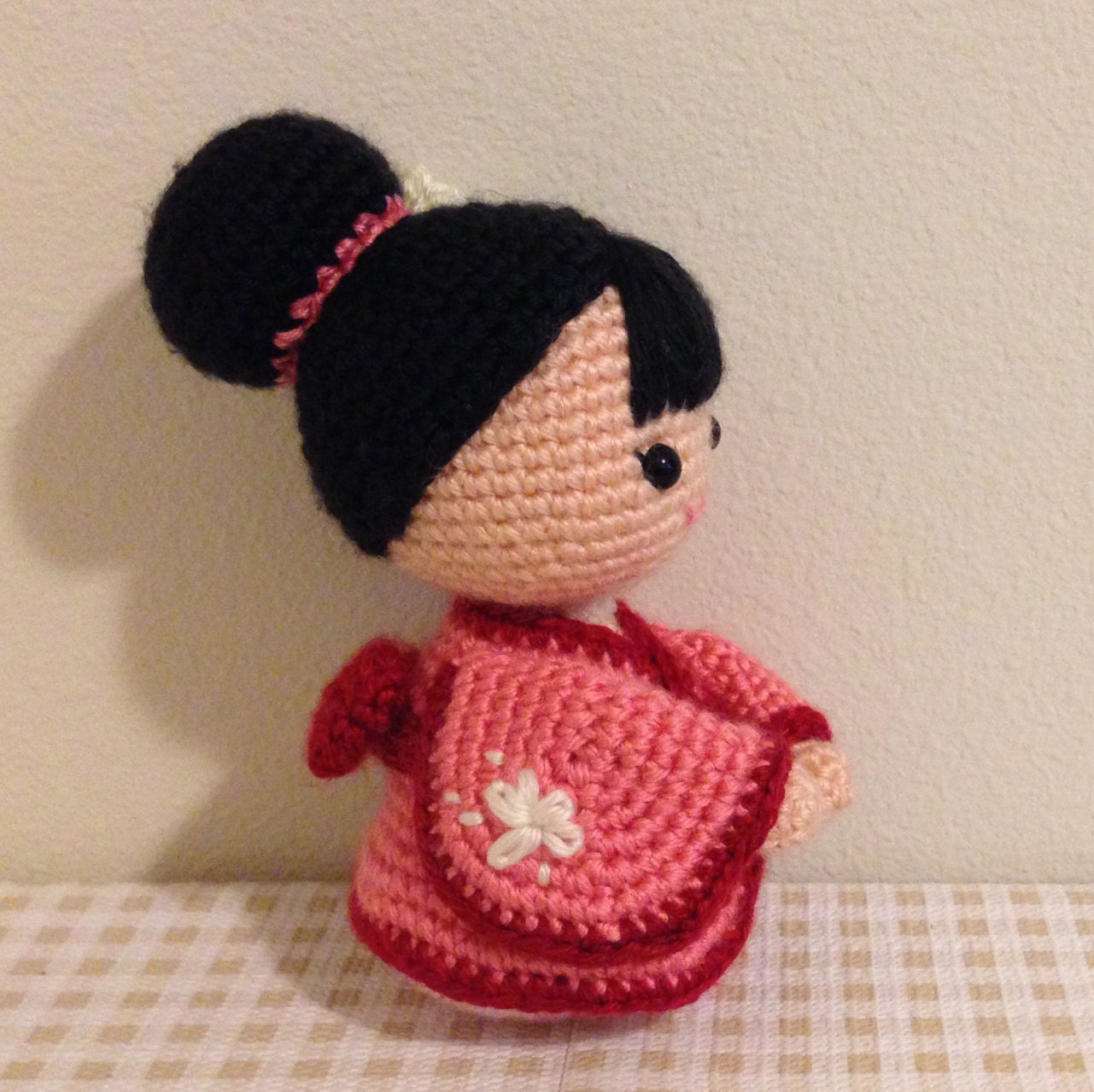 Amigurumi Crochet Doll Pattern Japanese Kimono Doll Anime