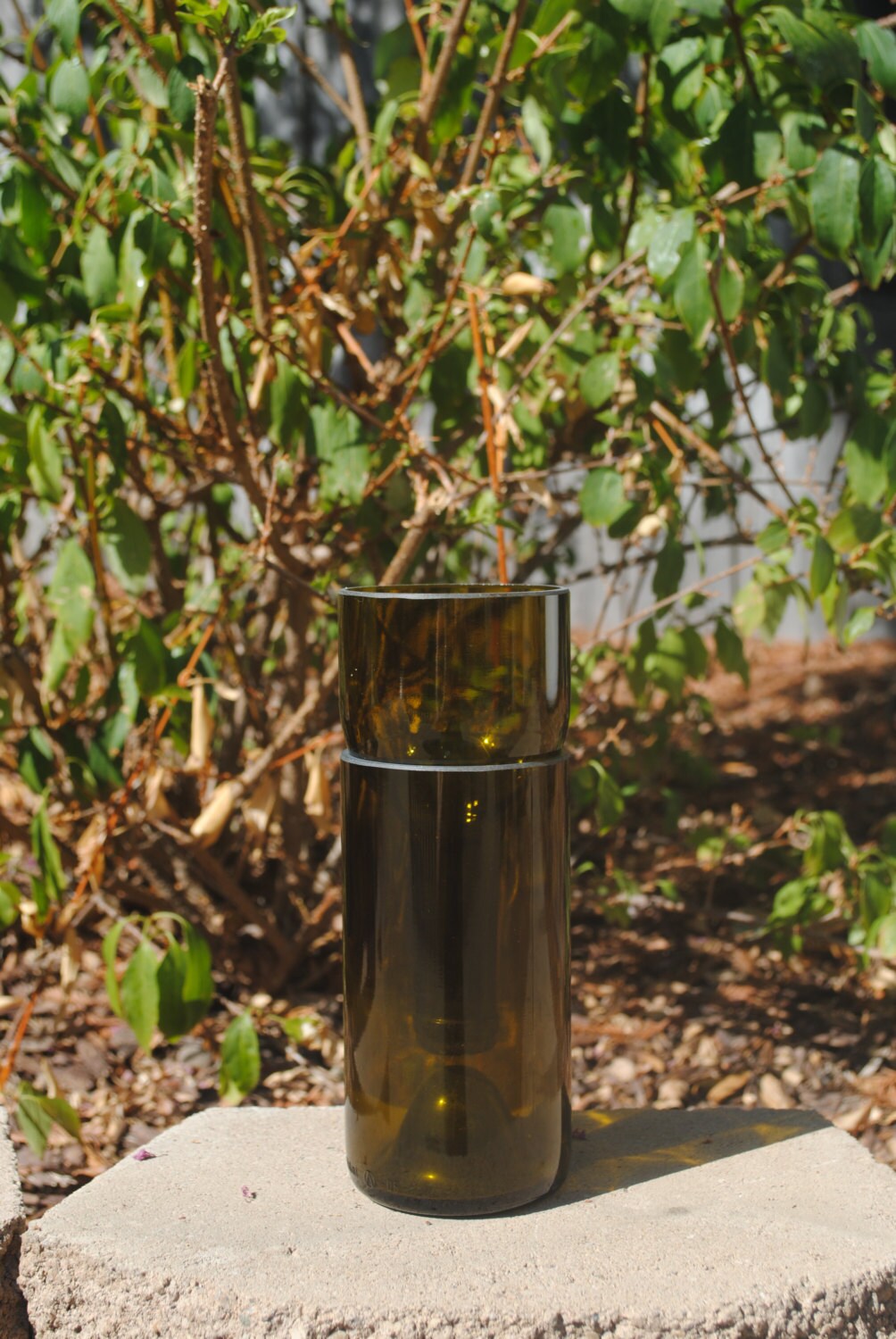 Brown Wine Bottle Hydro Planter 1 One Self Watering Herb