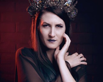 Cathedral Stained Glass Headdress Made to Order