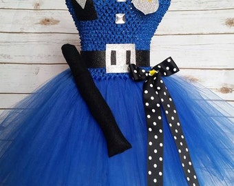 Police Tutu dress costume| Cop tutu| costume| Newborn- size 10 child listing