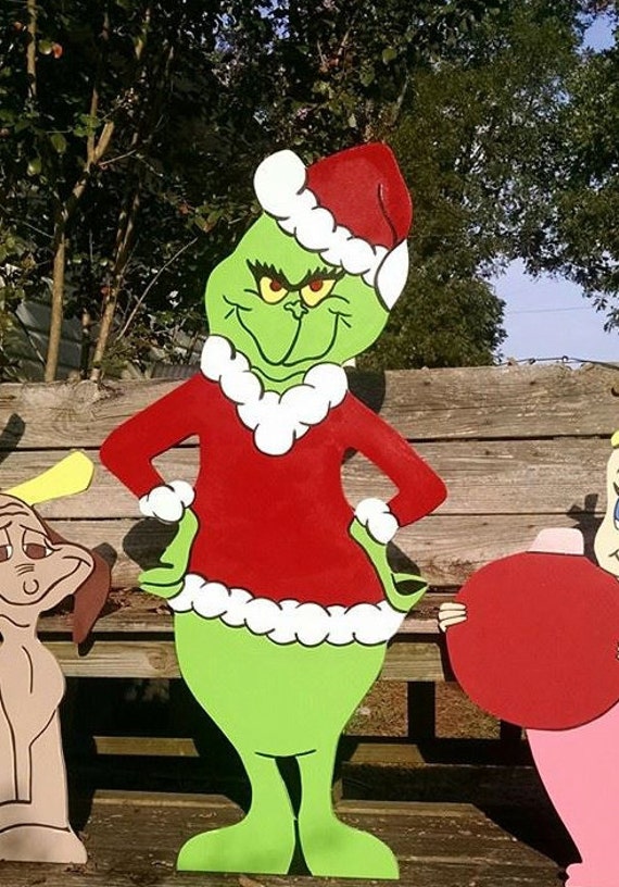 48 Grinch Christmas Yard Art Decoration by WoodArtandSuch on Etsy