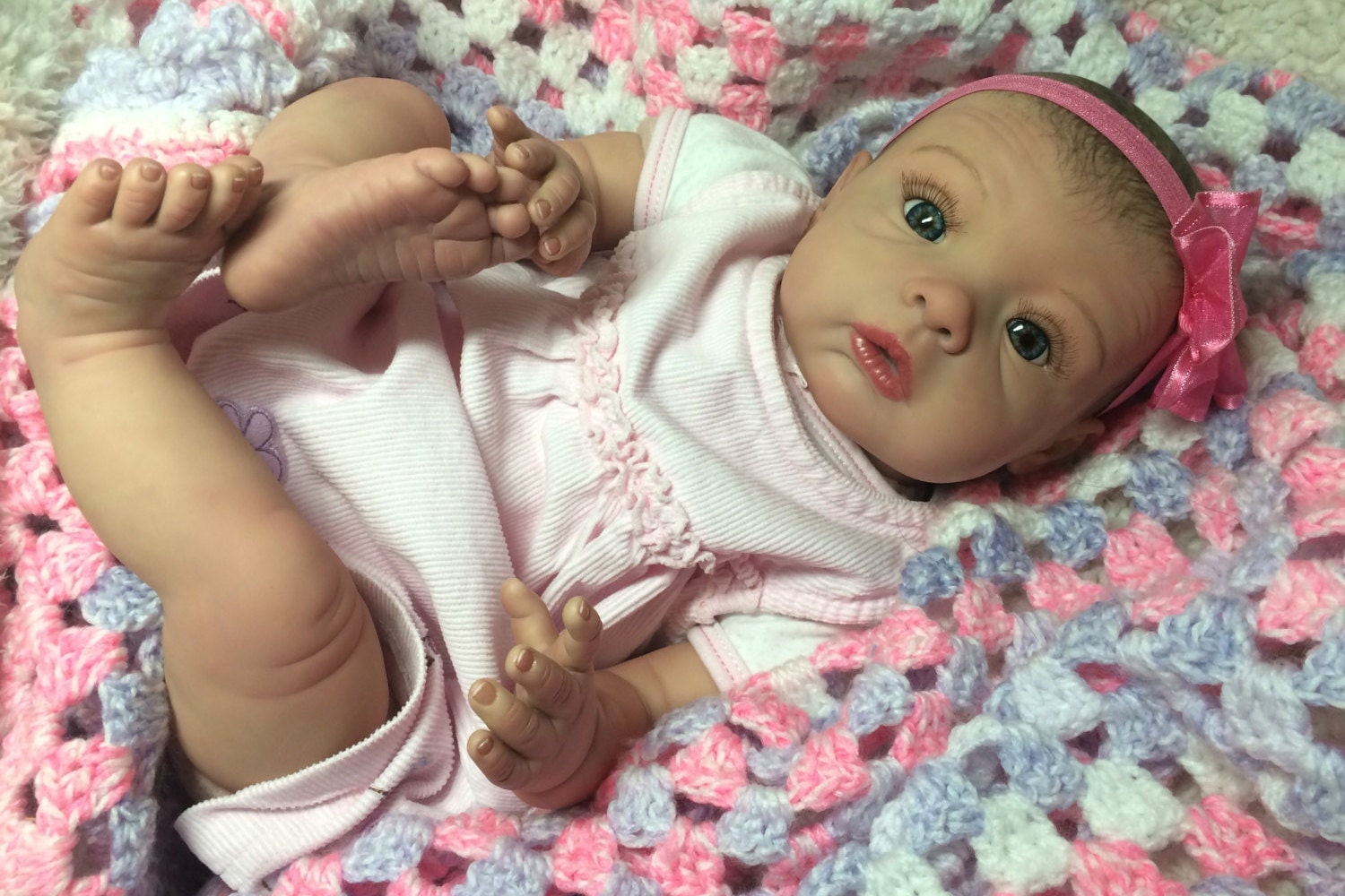 Reborn Newborn Open Eyes Girl Baby Doll