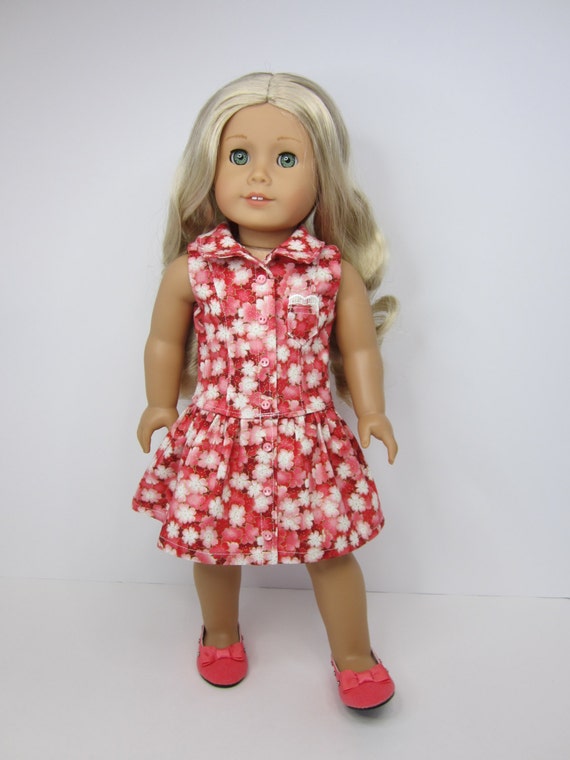 American Girl doll clothes Gorgeous coral and pink