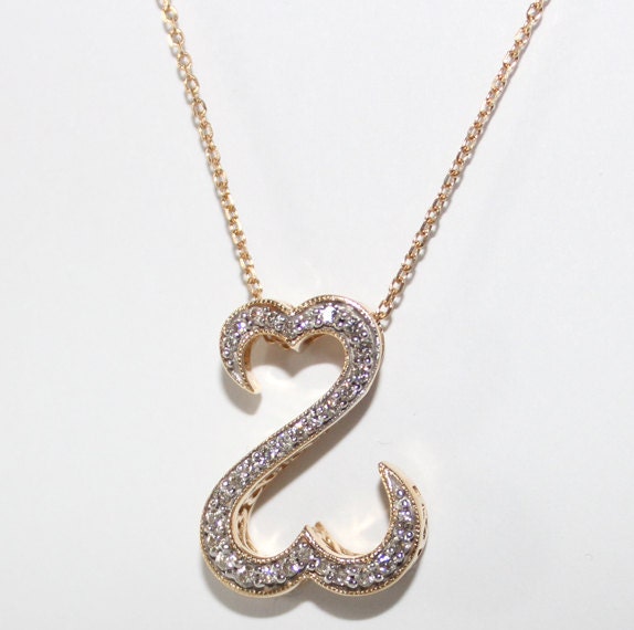 Jane Seymour Open Heart Diamond Necklace 14k Yellow Gold 18   Il Fullxfull.917950024 H1db 