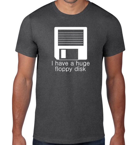 Floppy Disk T Shirt Funny Tshirt Old School Geeky Retro